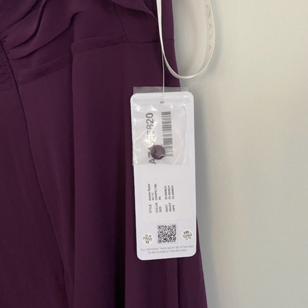 Azazie Rylee Grape A0 - Picture 3 of 4